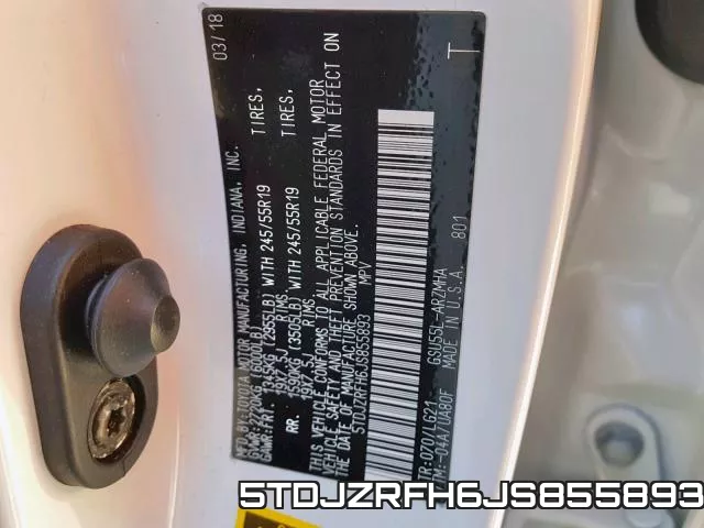 5TDJZRFH6JS855893 фото 2