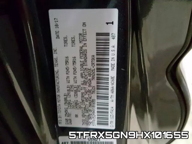 5TFRX5GN9HX101655 фото 2