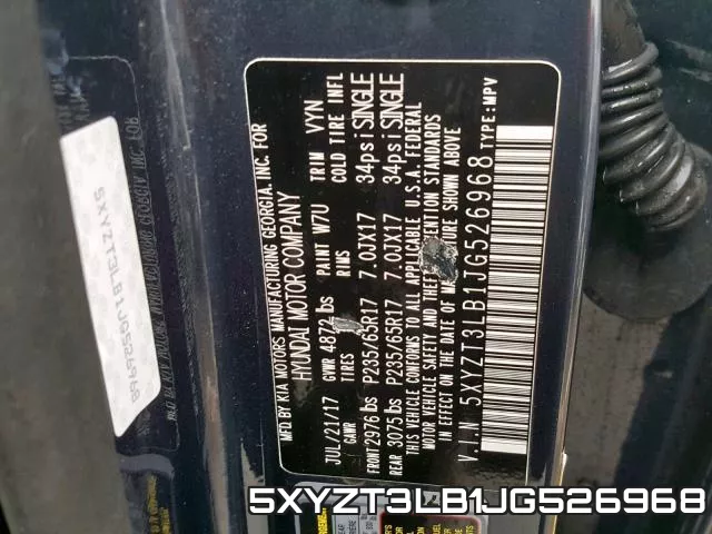 5XYZT3LB1JG526968 фото 2