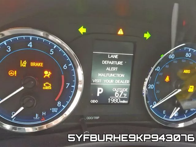 5YFBURHE9KP943076 фото 9