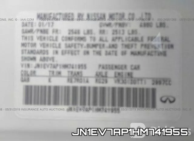 JN1EV7AP1HM741955 фото 9