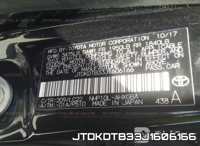 JTDKDTB33J1606166 фото 10