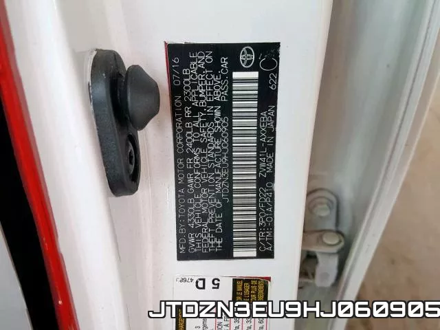 JTDZN3EU9HJ060905 фото 2
