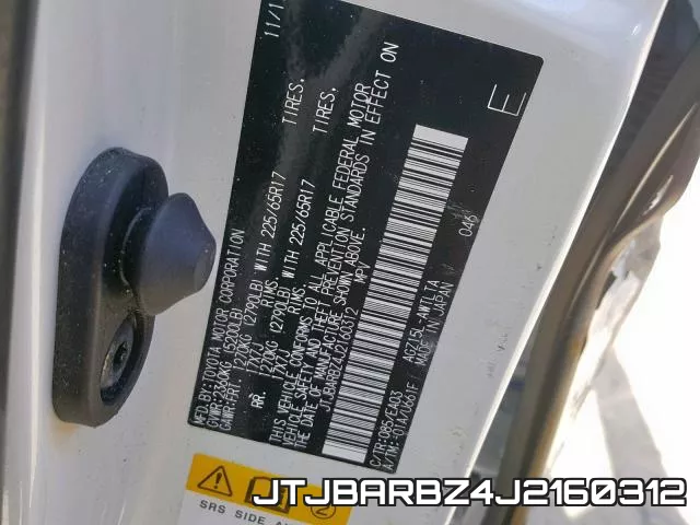 JTJBARBZ4J2160312 фото 2