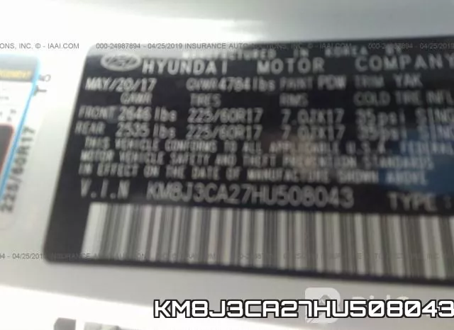 KM8J3CA27HU508043 фото 10