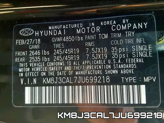 KM8J3CAL7JU699218 фото 2