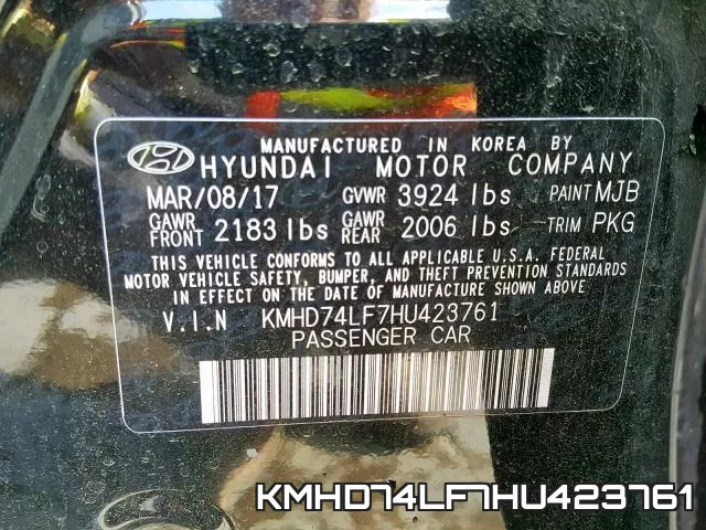 KMHD74LF7HU423761 фото 2