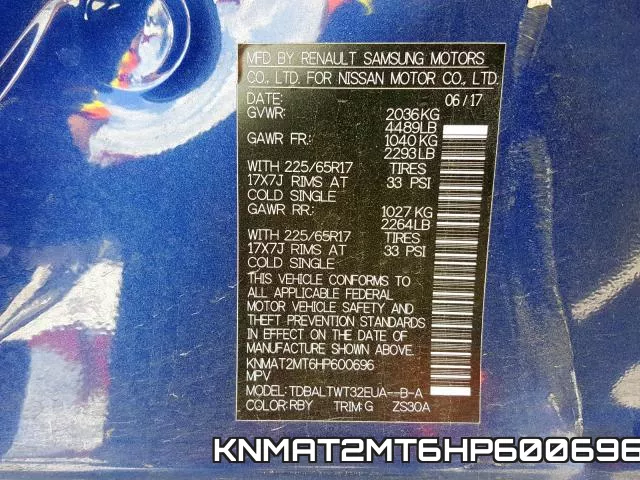 KNMAT2MT6HP600696 фото 2