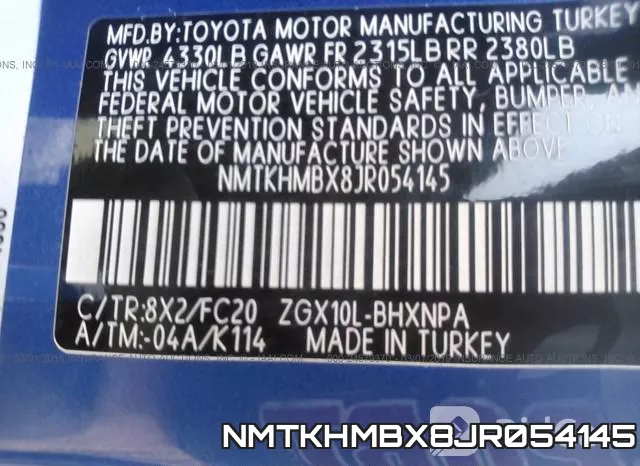 NMTKHMBX8JR054145 фото 10