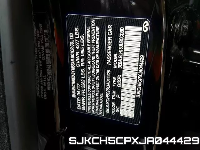 SJKCH5CPXJA044429 фото 2