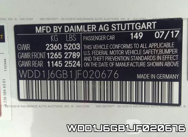 WDD1J6GB1JF020676 фото 10