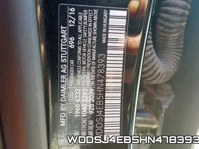 WDDSJ4EB5HN478393 фото 2