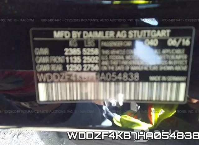 WDDZF4KB7HA054838 фото 10