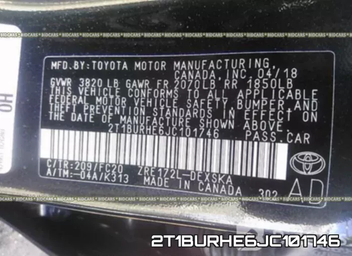 2T1BURHE6JC101746 фото 10