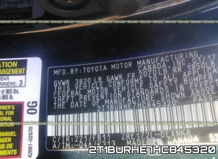 2T1BURHE7HC845320 фото 10