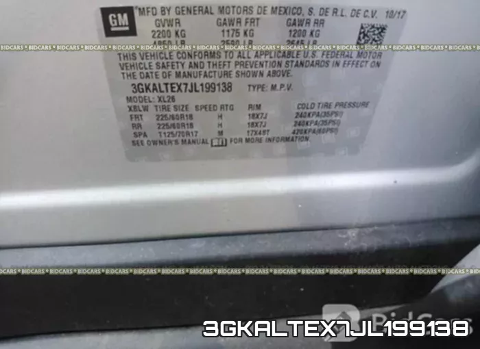 3GKALTEX7JL199138 фото 10