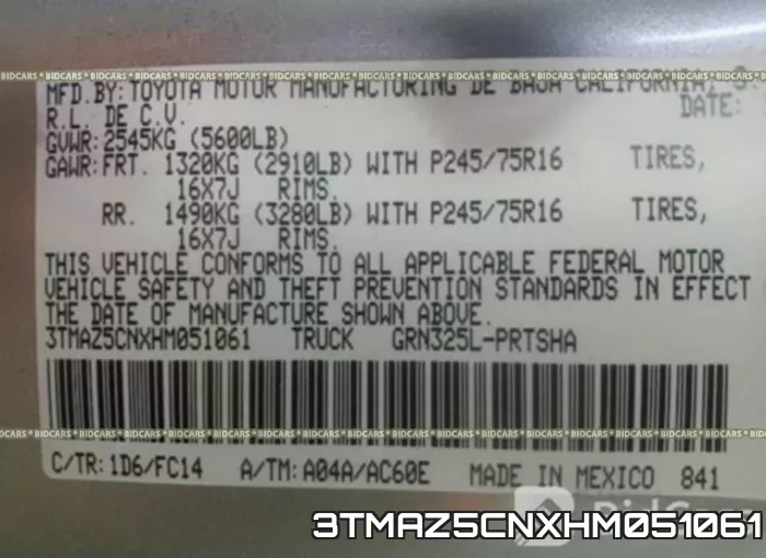 3TMAZ5CNXHM051061 фото 10