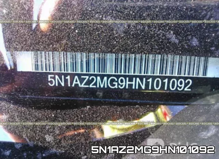 5N1AZ2MG9HN101092 фото 10