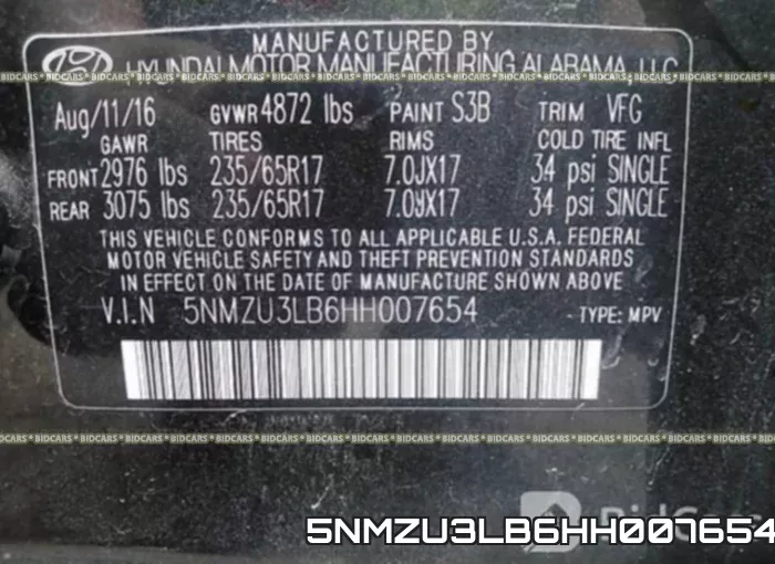 5NMZU3LB6HH007654 фото 10