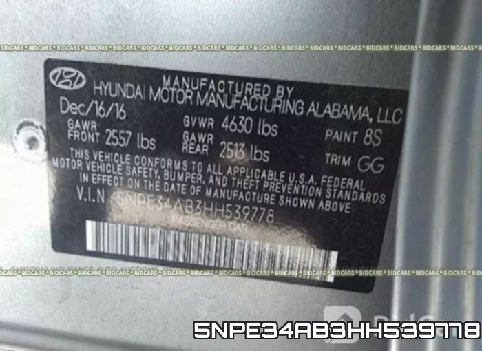 5NPE34AB3HH539778 фото 10