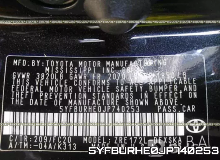 5YFBURHE0JP740253 фото 10
