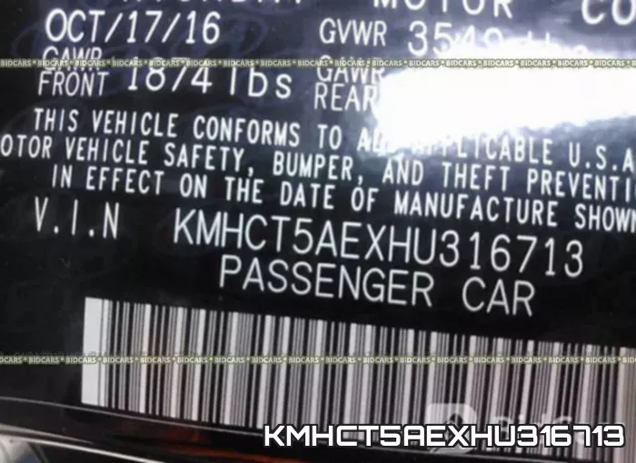 KMHCT5AEXHU316713 фото 10