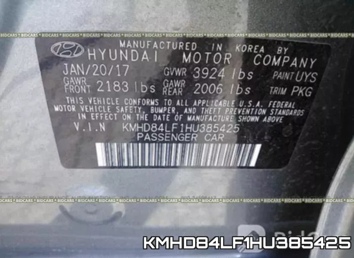 KMHD84LF1HU385425 фото 9