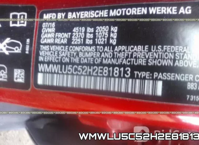 WMWLU5C52H2E81813 фото 10