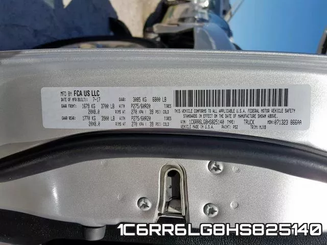 1C6RR6LG8HS825140 фото 2