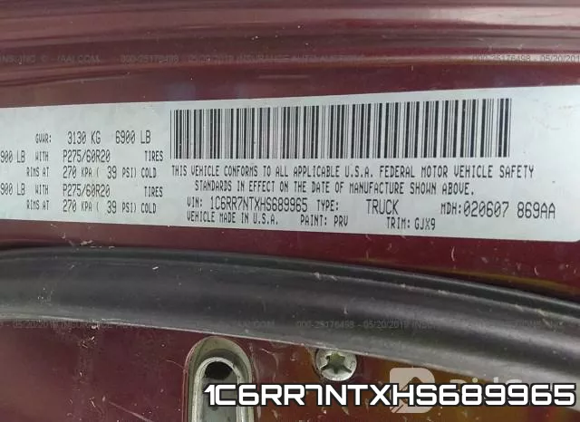 1C6RR7NTXHS689965 фото 9