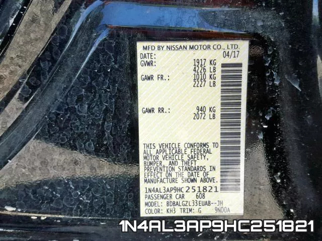 1N4AL3AP9HC251821 фото 2