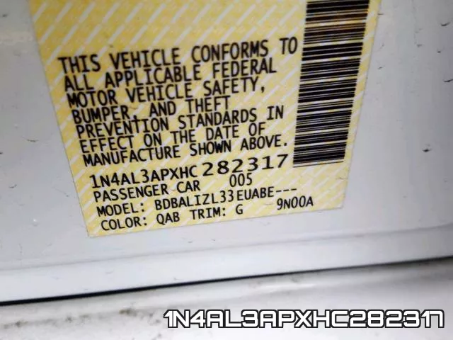 1N4AL3APXHC282317 фото 2