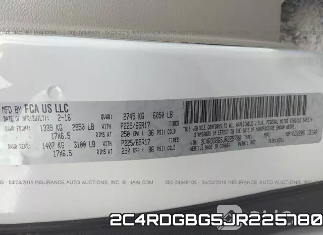 2C4RDGBG5JR225780 фото 10