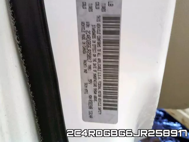 2C4RDGBG6JR258917 фото 2