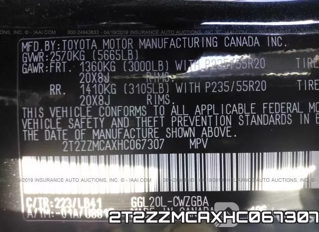 2T2ZZMCAXHC067307 фото 10