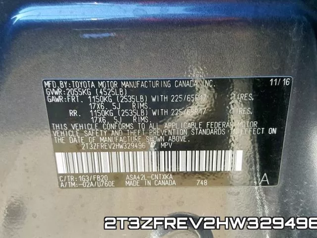 2T3ZFREV2HW329496 фото 2