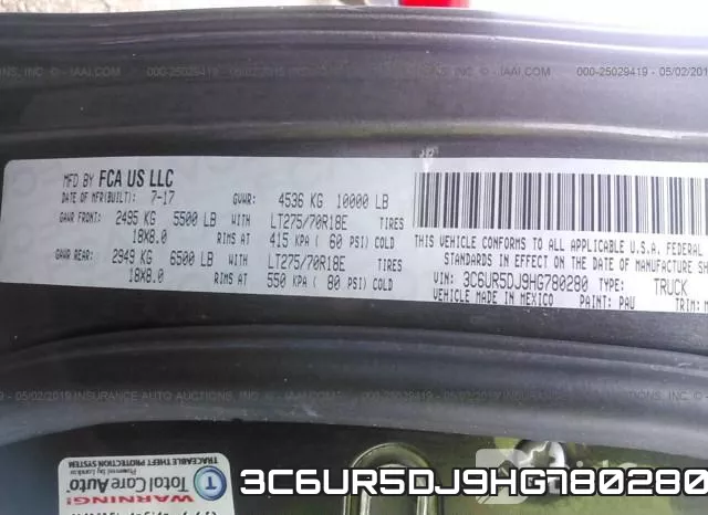 3C6UR5DJ9HG780280 фото 10