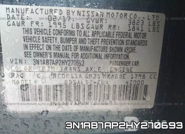 3N1AB7AP2HY270693 фото 10