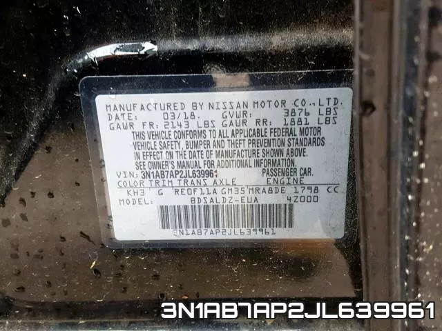 3N1AB7AP2JL639961 фото 2