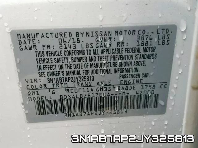 3N1AB7AP2JY325813 фото 2