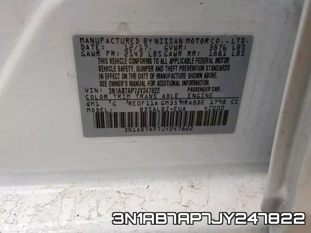3N1AB7AP7JY247822 фото 2