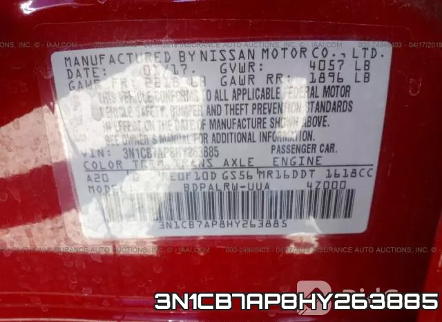 3N1CB7AP8HY263885 фото 10