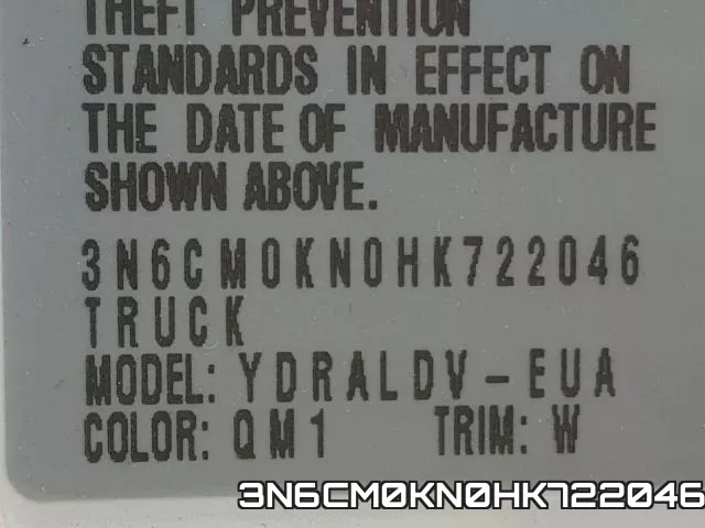 3N6CM0KN0HK722046 фото 2