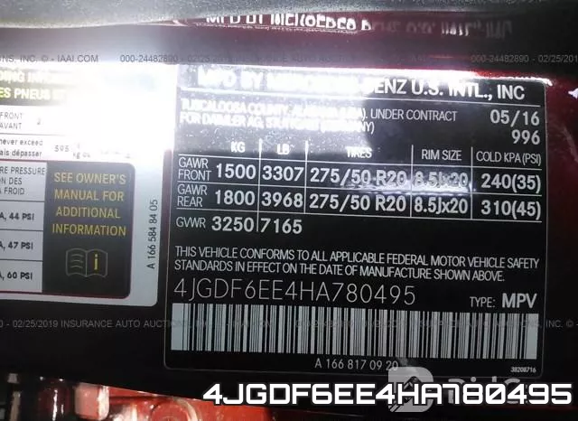 4JGDF6EE4HA780495 фото 10