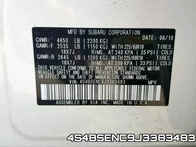 4S4BSENC9J3383483 фото 2