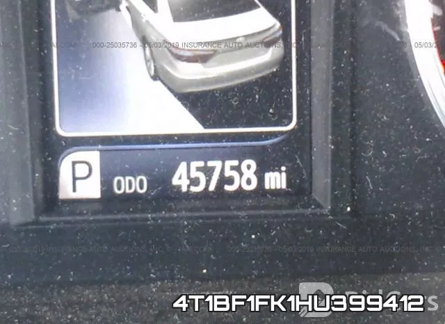 4T1BF1FK1HU399412 фото 8