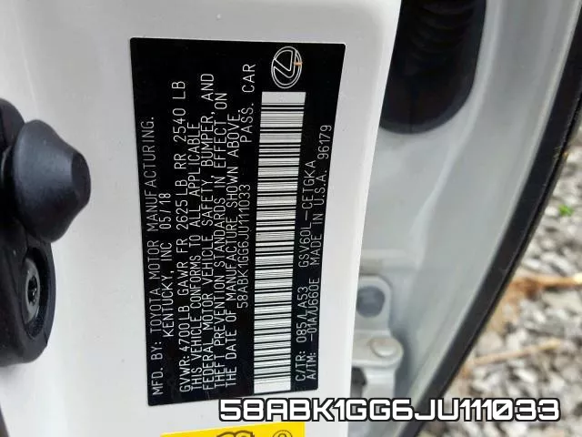 58ABK1GG6JU111033 фото 2
