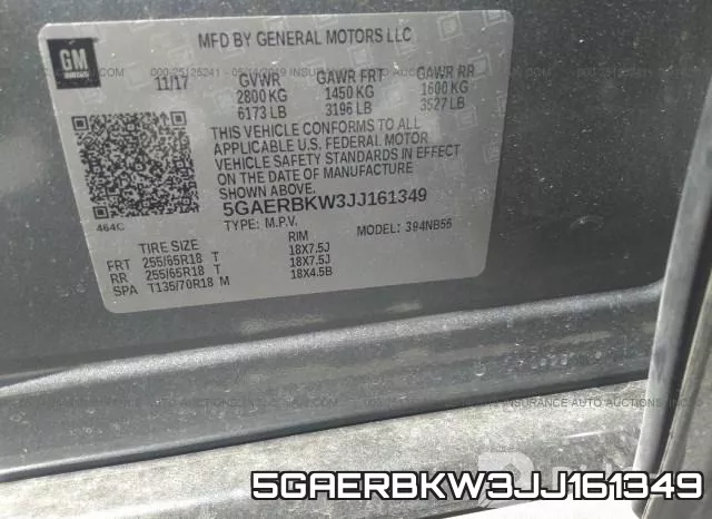 5GAERBKW3JJ161349 фото 10