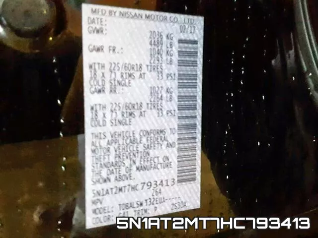 5N1AT2MT7HC793413 фото 2