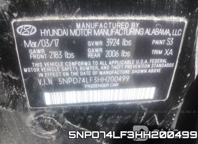5NPD74LF3HH200499 фото 10